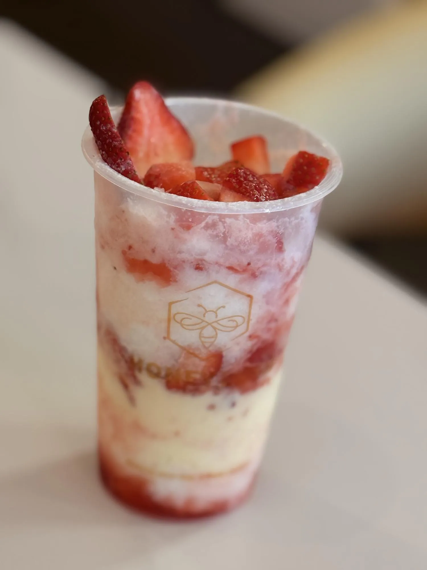Strawberry Parfait at Honey Lush, Bubble Tea Shop in Las Vegas